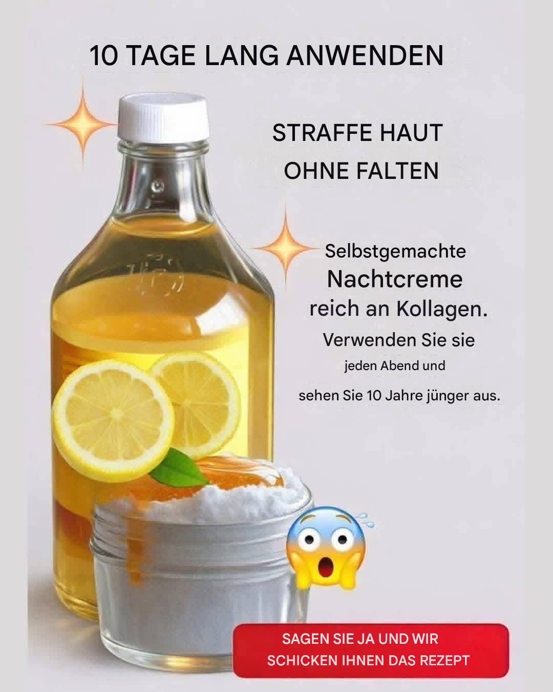 Selbstgemachte Nachtcreme für straffere, glattere Haut (Natürliches Rezept)