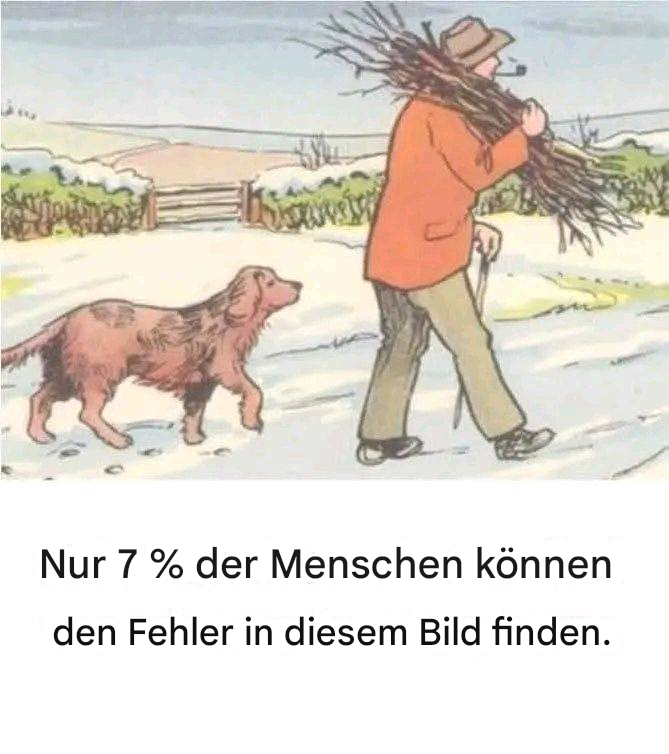 Wo ist der Fehler im Bild? Nur wer sehr aufmerksam ist, kann es finden!