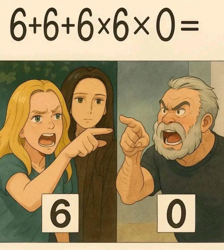 6 + 6 + 6 × 6 × 0: Warum ist das Ergebnis weder 6 noch 0?