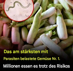 Das Gemüse, das am ehesten Parasiten enthält, wird von vielen Menschen auch gerne roh gegessen.