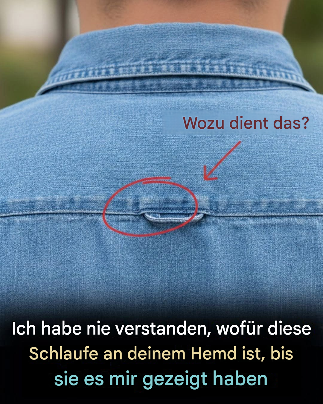 Warum haben Button-Down-Hemden Schlaufen auf der Rückseite?