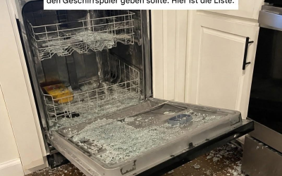 **8 Dinge, die Sie auf keinen Fall in den Geschirrspüler geben sollten** (Und warum)