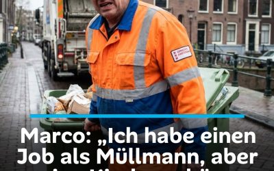 Marco: „Ich habe einen Job als Müllmann, aber meine Kinder schämen sich – ich bin trotzdem stolz darauf“