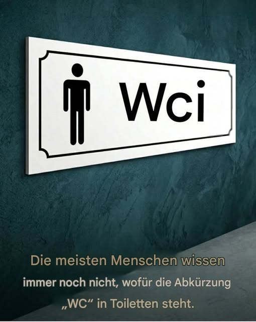 Warum sehen wir überall „WC“- und Toilettensymbole?
