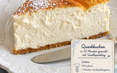 Kein teurer Kuchen vom Bäcker. Kein stundenlanger Aufwand. Nur 10 Minuten und du bist fertig.