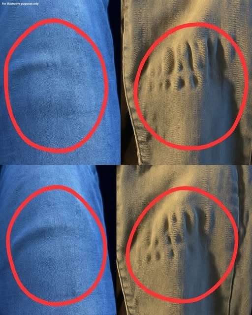 Warum deine Jeans diese seltsamen Wellen bekommen