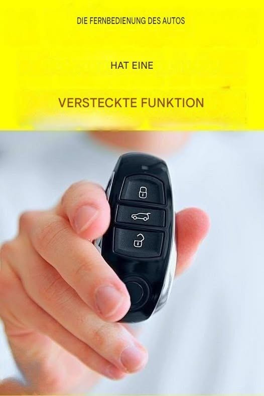 Halten Sie die Fernbedienung des Autos 5 Sekunden lang gedrückt: Ein praktischer Tipp.