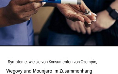 Die Arzneimittelbehörde (MHRA) rät Personen, die GLP-1-Medikamente wie Ozempic, Wegovy und Mounjaro einnehmen, auf folgende Anzeichen zu achten:
