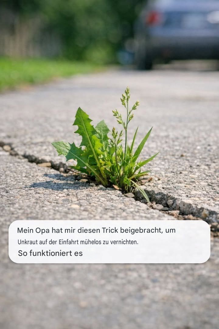 Mein Opa hat mir diesen Trick beigebracht, um Unkraut in der Einfahrt fast mühelos zu entfernen. So funktioniert’s