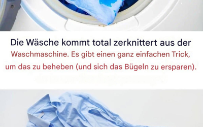 Nie mehr bügeln: Der einfache Trick, mit dem Ihre Wäsche knitterfrei aus der Waschmaschine kommt