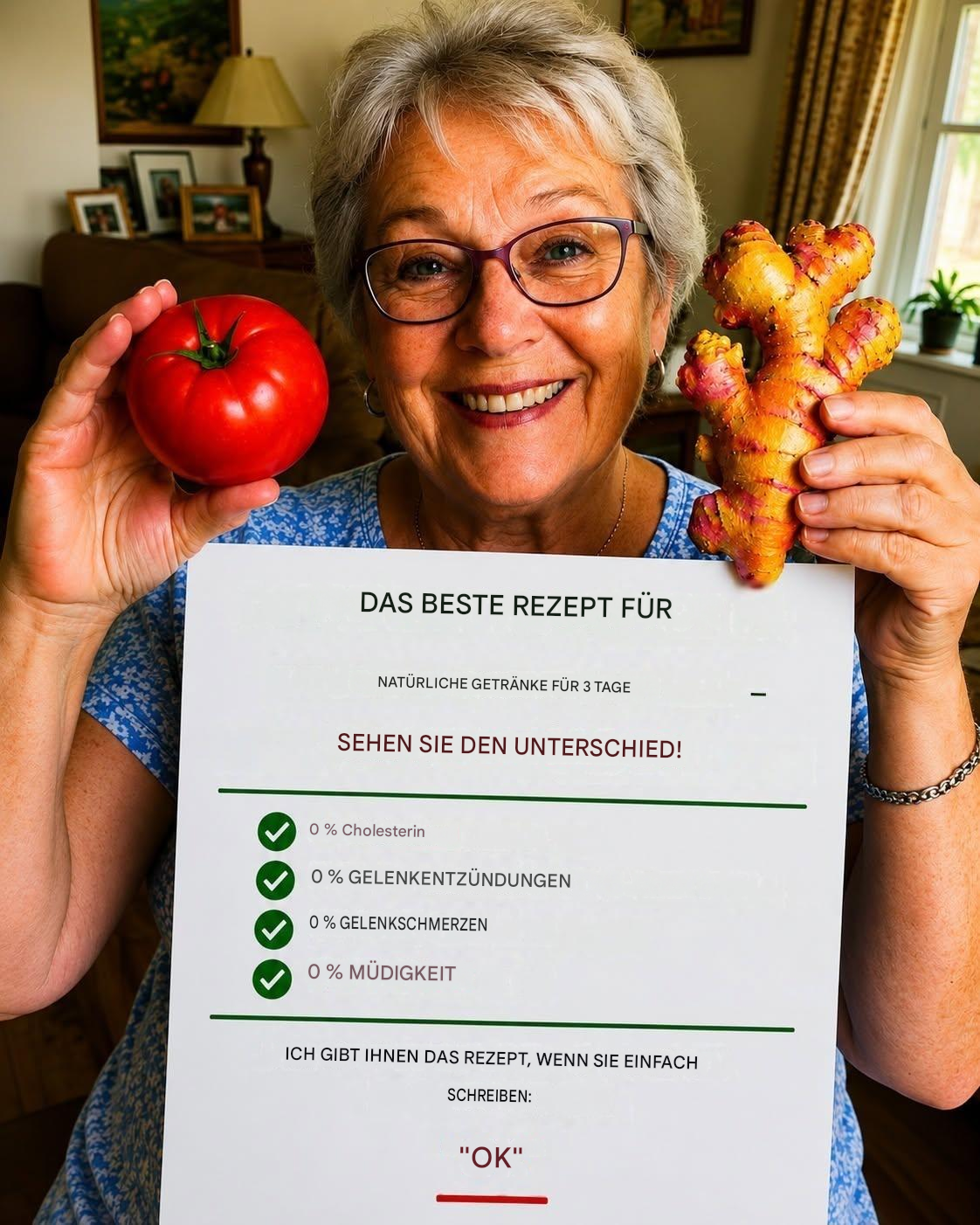 DAS BESTE NATÜRLICHE REZEPT: TOMATEN UND INGWER!