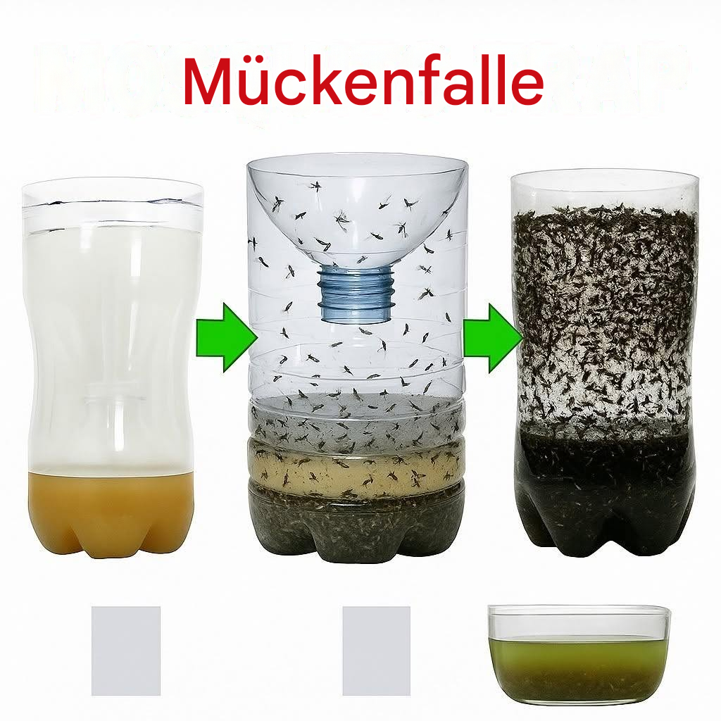 Selbstgemachte Mückenfalle – das einzige natürliche Mittel, das sie alle beseitigt (Vollständiges Rezept)