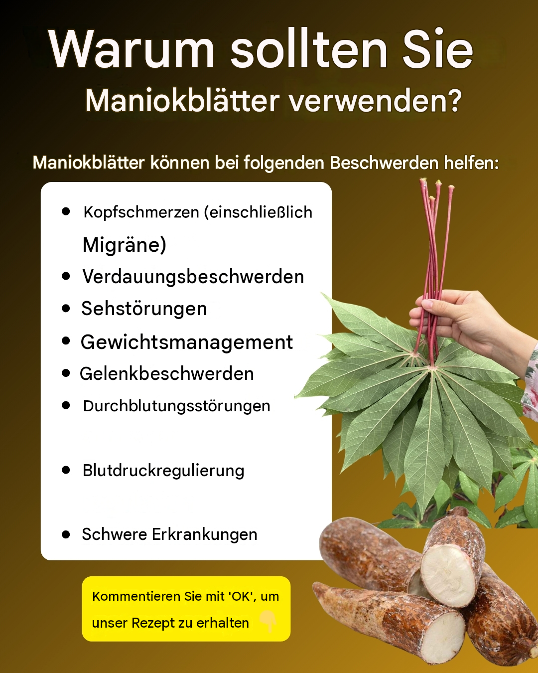 Maniokblätter, die sollte man folgendermaßen verwenden…v