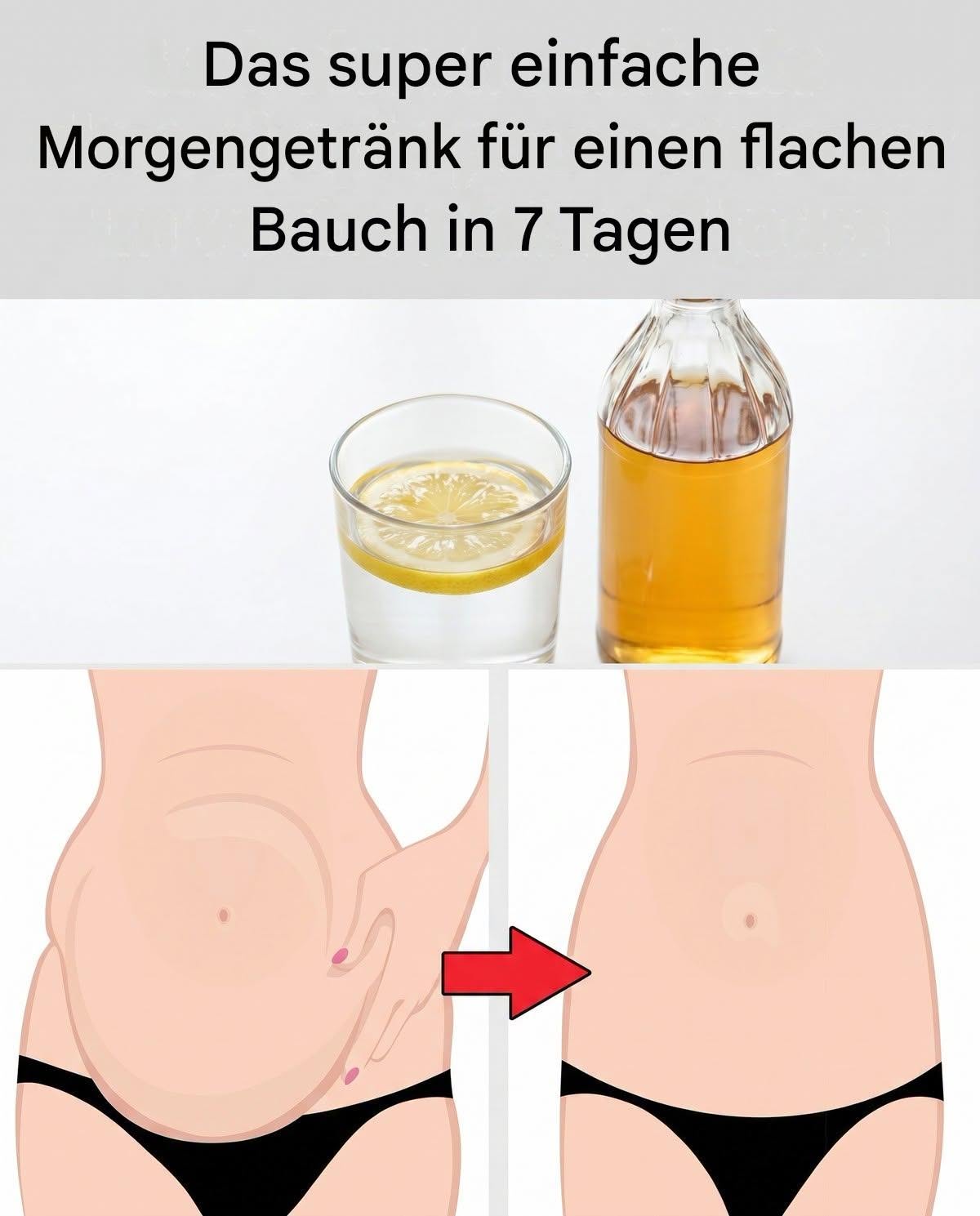 Ein Glas pro Tag für 1 Woche für einen flachen Bauch