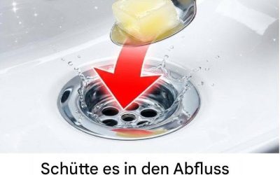 Gooi het in the gootsteen and the afvoer zal nooit meer verstopt raken!