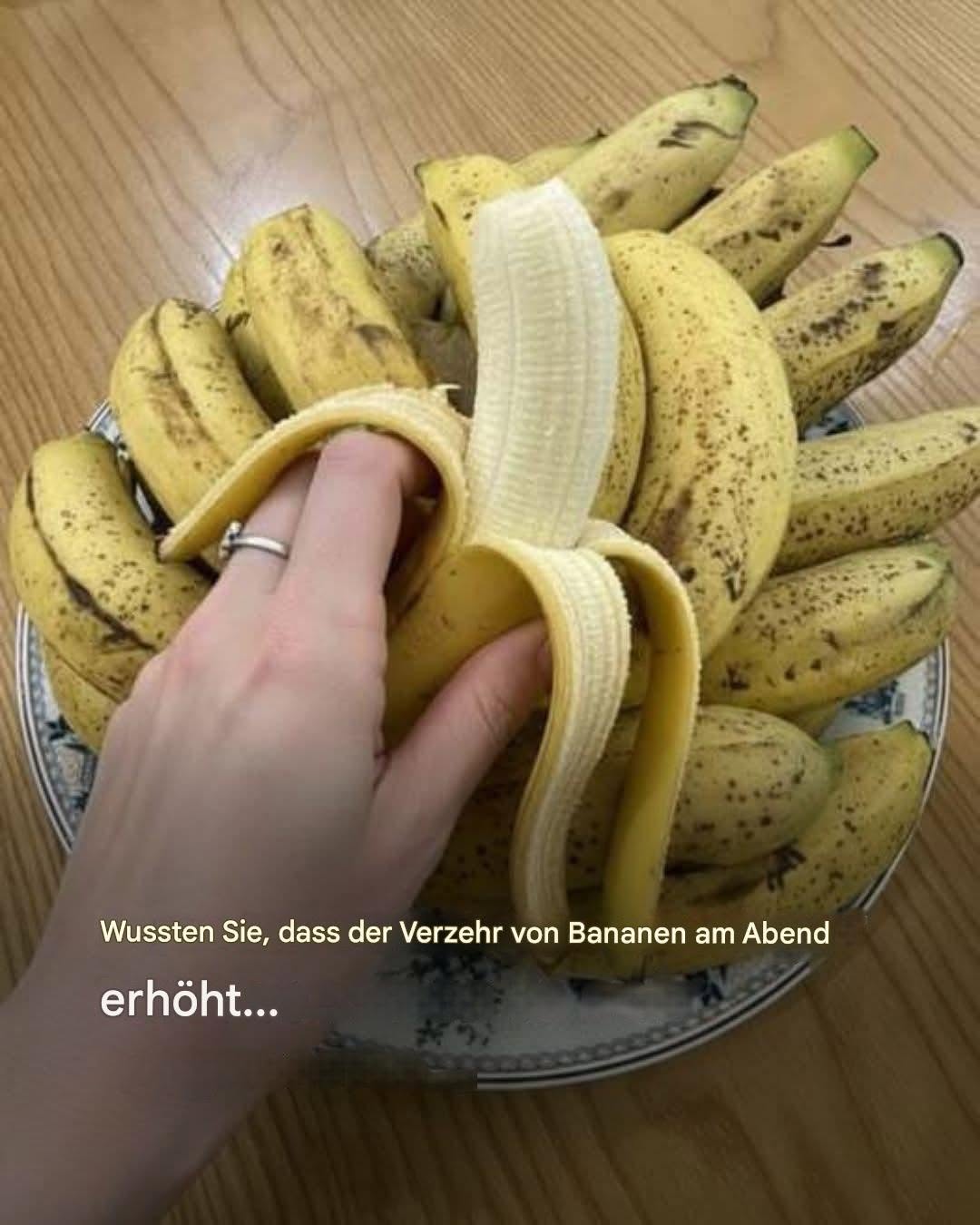 Wer abends Bananen isst, steigert seinen… Mehr anzeigen