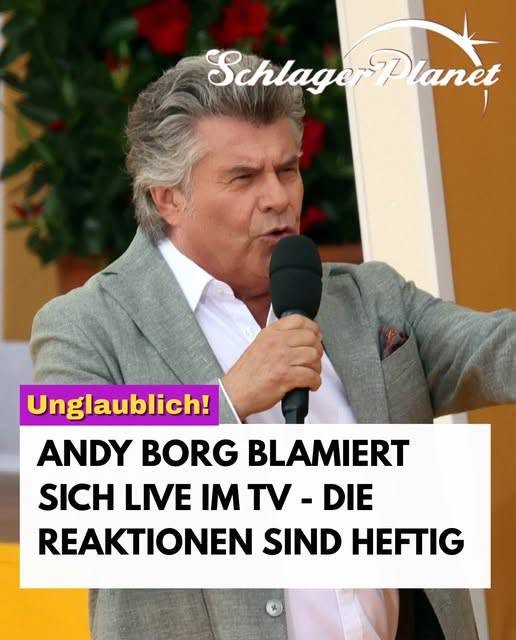 Peinliche Panne: Andy Borg blamiert sich live im TVPeinliche Panne: Andy Borg blamiert sich live im TV