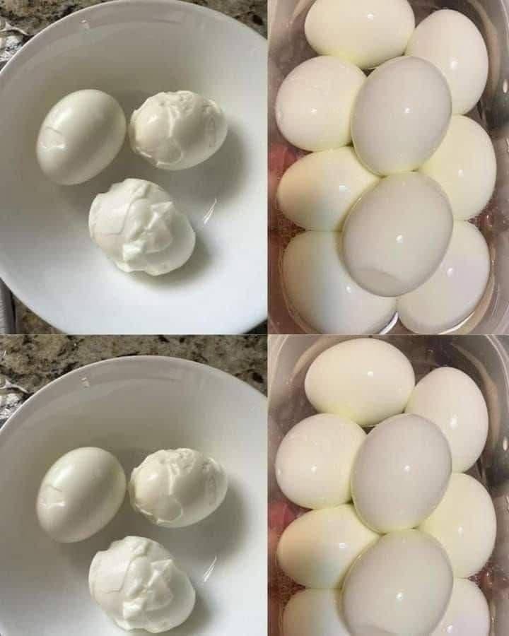Ein einfacher Trick eines Kochs für perfekt geschälte hartgekochte Eier