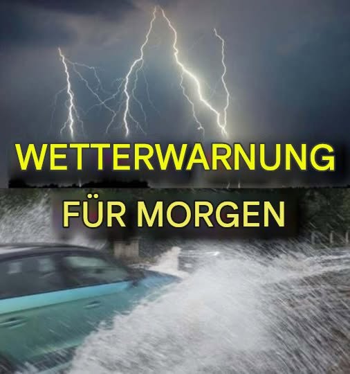 Eilmeldung: Der Zivilschutz hat eine Wetterwarnung für morgen herausgegeben. Hier erfahren Sie mehr