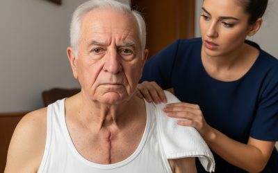 Ich badete gerade meinen Schwiegervater, der sich nicht bewegen konnte, als ich ihm das Hemd auszog und wie erstarrt stehen blieb: Ich erinnerte mich an die Warnungen meines Mannes vor unserer Reise und verstand endlich, warum er immer Angst davor hatte, dass ich das Zimmer seines Vaters betrat…