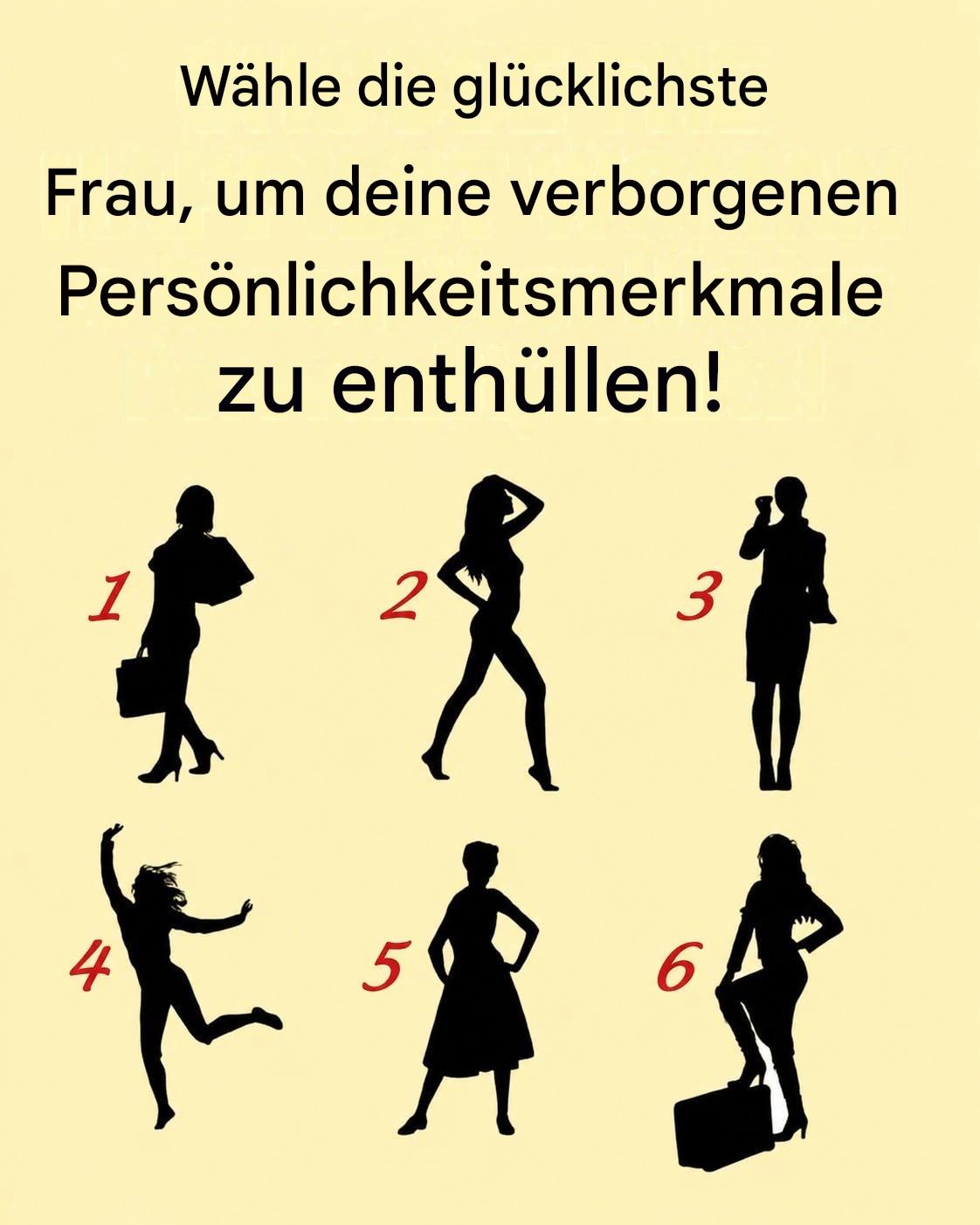 Welche Frau sieht am glücklichsten aus?