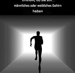 Siehst du den Mann auf dich zulaufen oder von dir weglaufen?