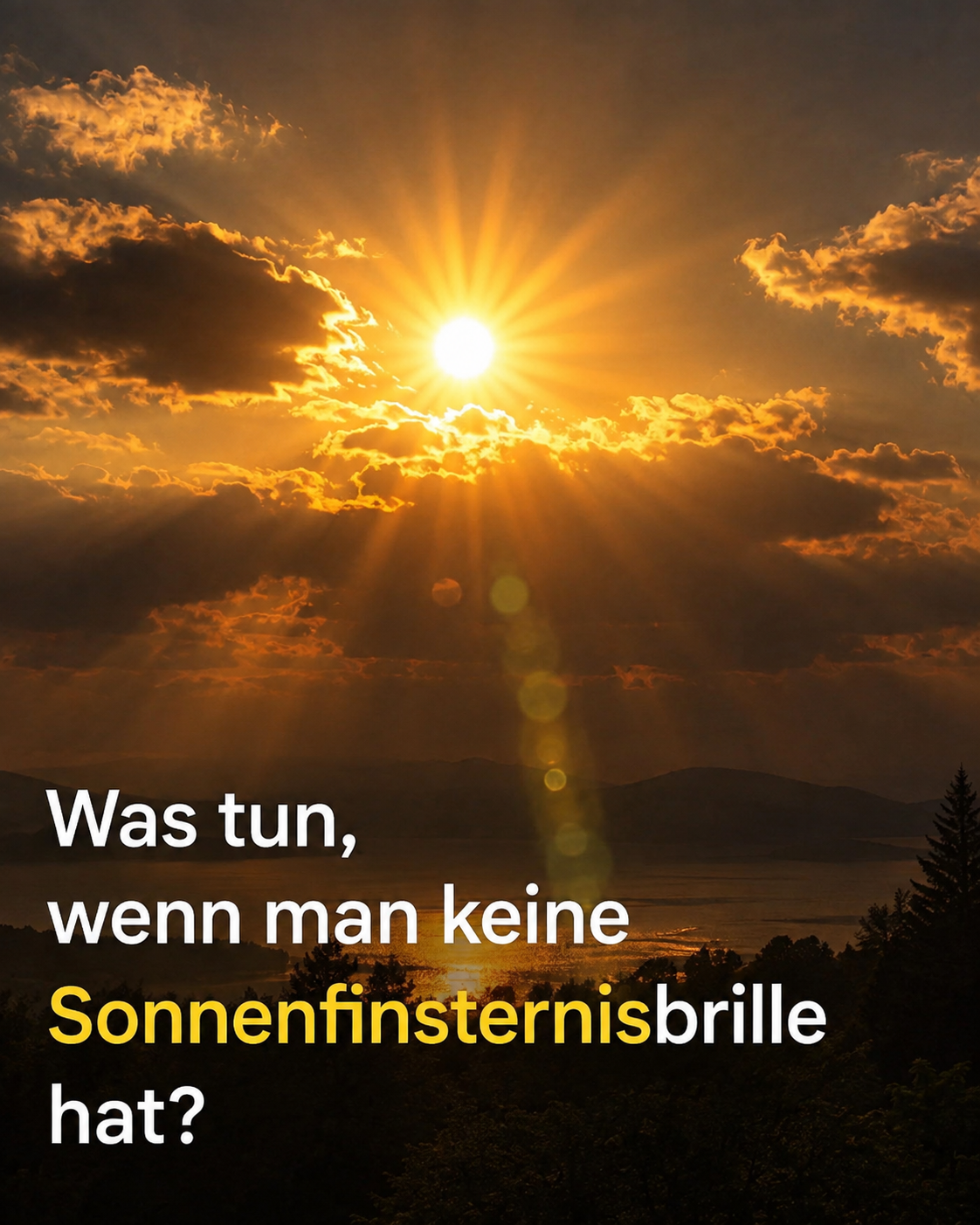 So verhalten Sie sich, wenn Sie keine Brille haben.