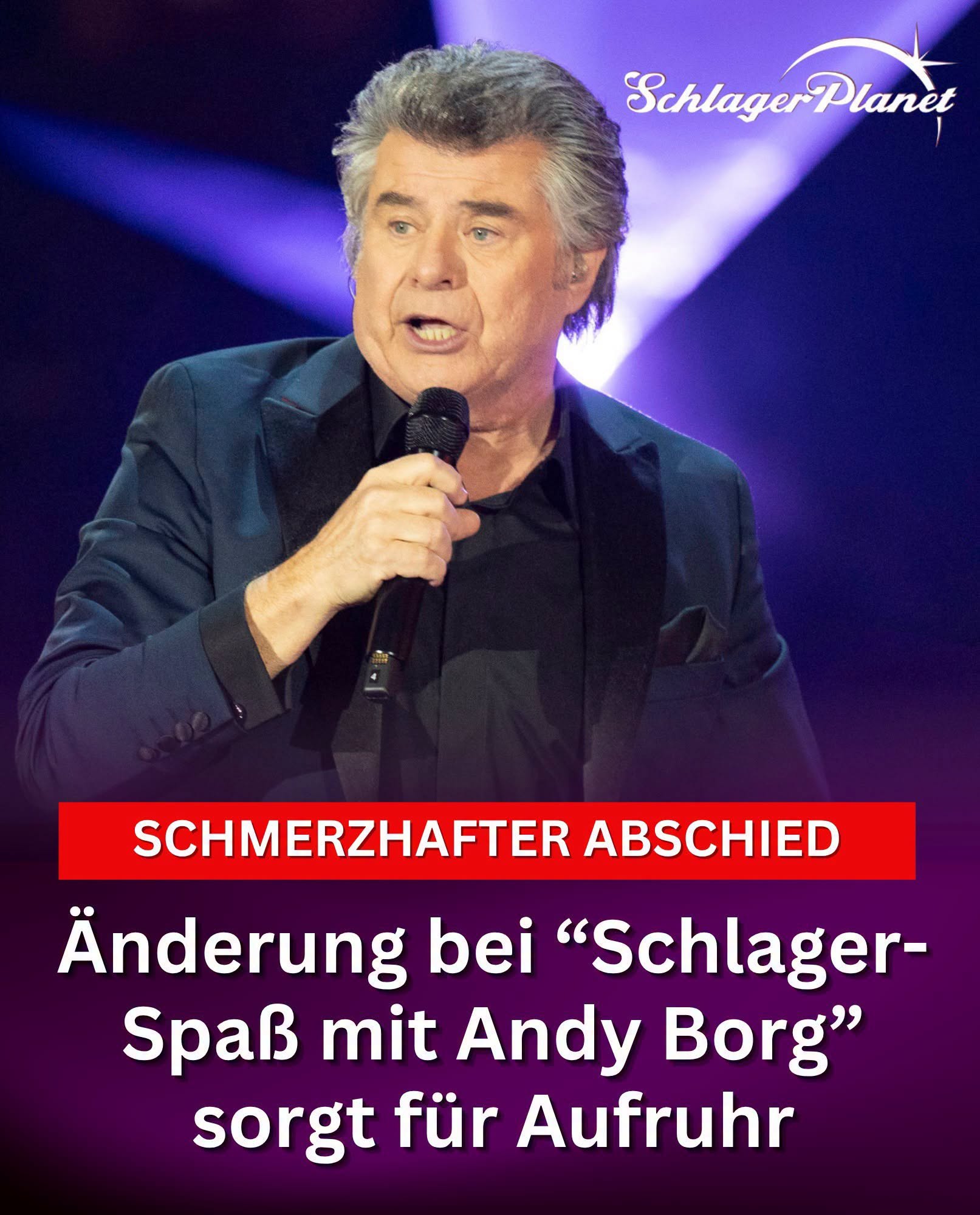 Jetzt also doch: „Schlager-Spaß mit Andy Borg“ fliegt aus dem Programm