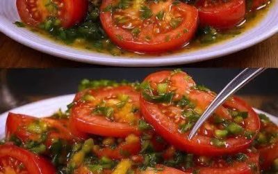 Magischer Tomatensalat, Sie werden ihn nie wieder anders zubereiten… Hier geht’s zum Rezept