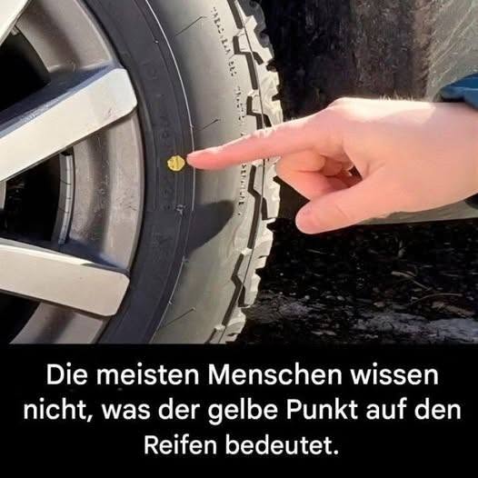 Der kleine gelbe Punkt auf dem Reifen: Warum ihn fast jeder übersieht – und warum er trotzdem wichtig ist