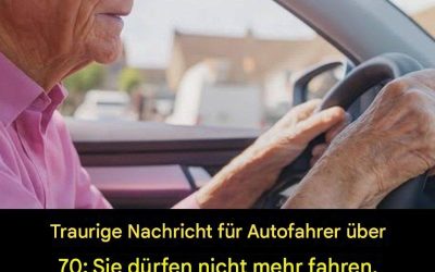 Ab wann sollten Autofahrer über 70 Jahre überlegen, das Autofahren aufzugeben?