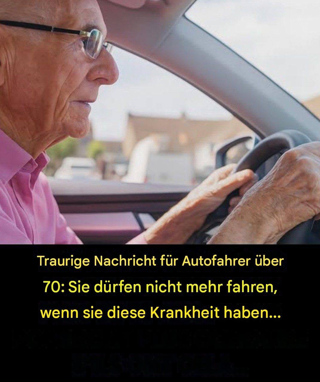 Ab wann sollten Autofahrer über 70 Jahre überlegen, das Autofahren aufzugeben?