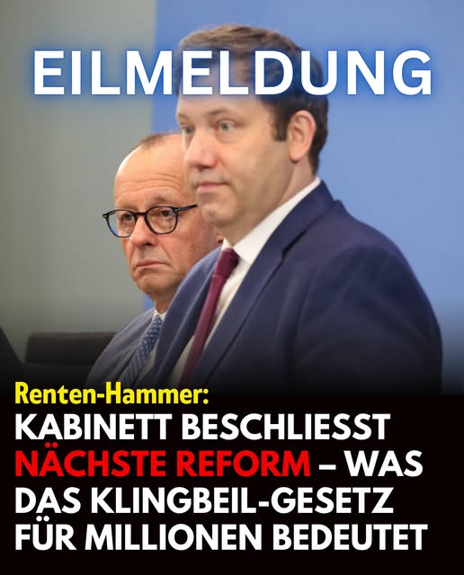 Renten-Hammer: Kabinett beschließt nächste Reform – was das Klingbeil-Gesetz jetzt für Millionen bedeutet