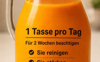 200 ml Wasser, 1 Teelöffel Kurkuma, 1 Teelöffel roher Honig, eine Prise schwarzer Pfeffer und der Saft einer halben Zitrone. Das vollständige Rezept findet ihr in den Kommentaren