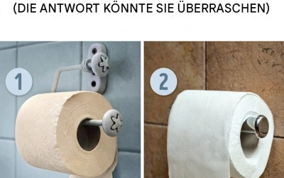 Wie hängt man Toilettenpapier richtig auf? (Die Antwort könnte Sie überraschen)